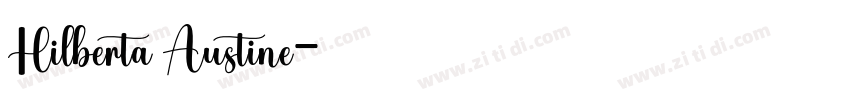 Hilberta Austine字体转换